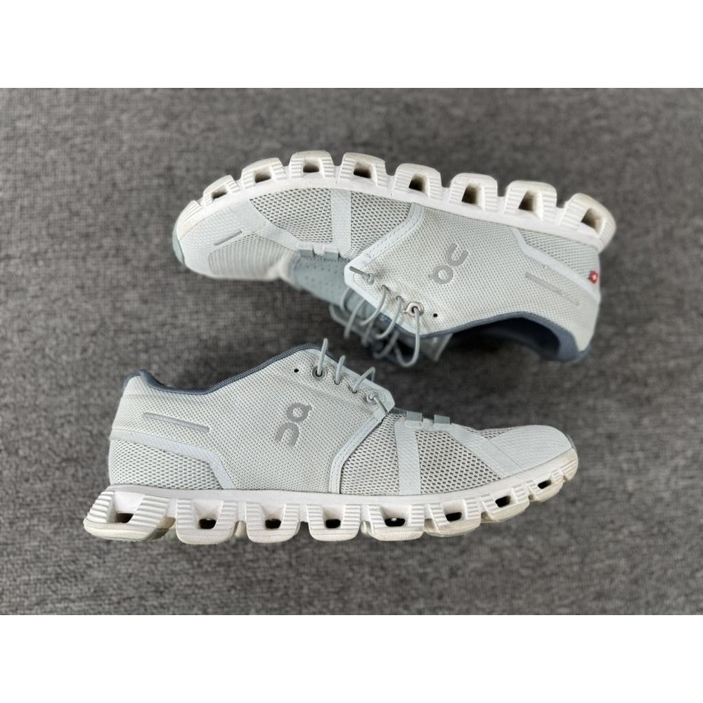 On Cloud Shoes Womens 9 Gray White CloudTec Mesh Running Sneaker Athletic - Picture 13 of 15